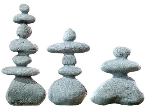 Cabilock 3stücke Teiliges Garten Mikrolandschaft Stein Dekoration Realistische Felsen Für Aquarien Garten Langlebig Bruchfest Für Outdoor Deko Und Innenräume