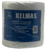 Kelmas - Cuerda - Hilo - Rafia - 600 MTS - 1 kg - Grosor 4MM - Cuerda Agricultura - Cuerda Jardinería - Cuerda Paquetería - Cuerda Entutorar - Cuerda Empacar - Cuerda Tomates - Cuerda Blanca