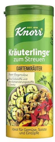 Gartenkräuter Kräuterlinge - Préparation de mélange d'épices pour saupoudrer des légumes, vinaigrettes et ragoûts, herbes cultivées durablement - Compatible avec Knorr 60g