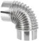 Angoily Ofenrohre aus Edelstahl, Bogen 90° Rauchrohr Ofenknie Ofenrohr Bogen Abgasrohre (Bogen 90°, Ø 90 mm)