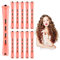 SGERUFZ 20 pièces Kits de Perm à Bigoudi pour Femmes, pour Cheveux Naturels Longs Cheveux Courts, bigoudis cheveux, bigoudis permanente, kit bigoudis, hair rollers, rouleau cheveux (0.51 pouce)