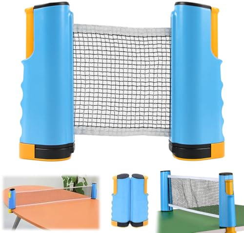 GNHG 1 Pezzi Rete Ping Pong Da Tavolo,Rete Tennis Portatile,Regolabile Accessori Da Ping Pong,Per Attività All'Aperto Al Coperto