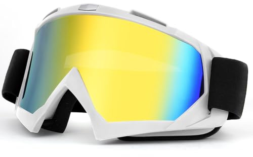 HOTUT Motorradbrille, UV400 Motocross Brille, Mtb-Brille Dirt Bike ATV Crossbrille Anti-Scratch, Winddichte Staubdichte Motorradbrillen für Herren Damen Jugend Fit ÜBerBrille