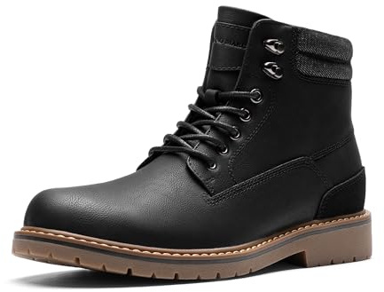 Bruno Marc Botas Hombre Invierno Con Forro Malla Botas Casuales Chukka Hombre Botas Vestir con Suela Antideslizante