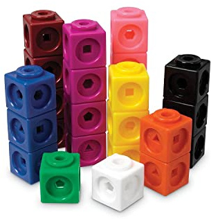 Learning Resources Cubi Mathlink, Set da 1000, dai 5 Anni, Gioco Matematica Interattivo, Conta, Classifica e Sviluppa Motricità Fine