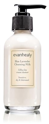 evanhealy Blue Lavender Cleansing Milk | Soothe & Calm Reactive Skin | Moisturizing Gentle Deep Clean For Sensitive Skin