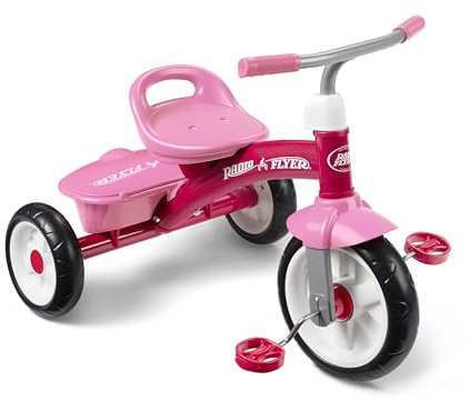 Radio Flyer Pink Rider Trike, Outdoor Toddler Tricycle, For Ages 2.5-5 (Amazon Exclusive)