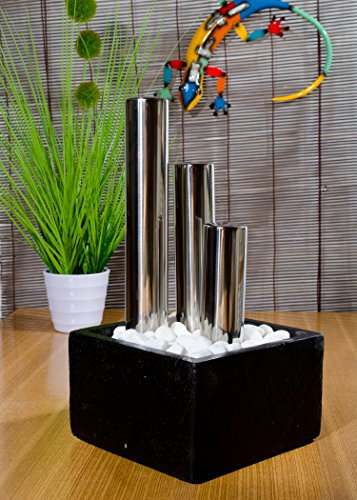 KÖHKO® Zierbrunnen Tango 25004 Dekobrunnen mit LED-Beleuchtung