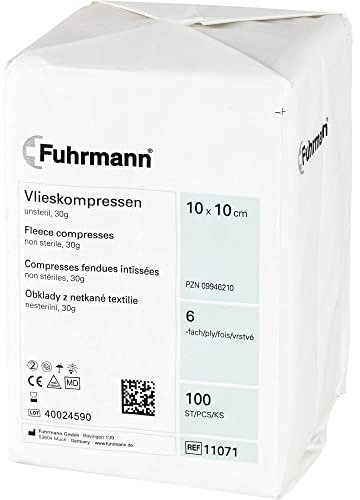 VLIESKOMPRESSEN 10x10 cm unsteril 6lagig 100 Stück