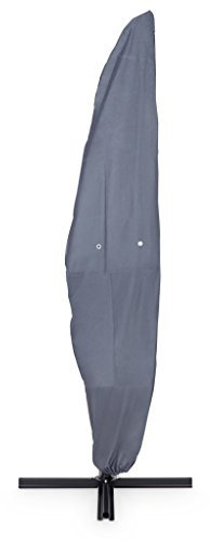 Purovi® Copertura Premium con Chiusura Lampo per ombrelloni | Tessuto Oxford 420D Poliestere | Idrorepellente | Resistente ai Raggi UV | per ombrelloni con Ø da 300 a 400 cm