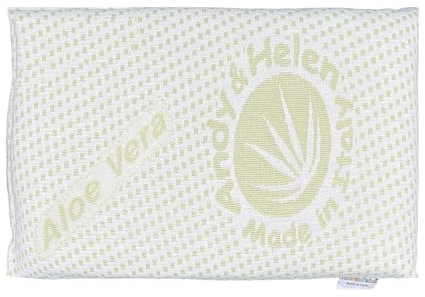 ANDY & HELEN Kissen für Wiege, Kinderwagen, mit Bezug aus Aloe Vera, Maße: 31 x 21 x 3 cm
