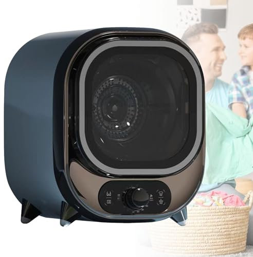 Petit sèche-linge à condensateur, capacité de 5 kg, sèche-linge portable compact, petit sèche-linge à condensation, essoreuse avec capacité de charge de 0,8 kg, pour la maison, les appartements,Blue1