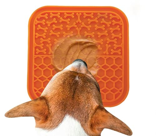 Alfombra de lamer para perros, alfombra de lamer para cachorros | Estera de alimentación lenta de silicona para mascotas, Alfombra de lamer de silicona suave, alfombra de lamer para perros y gatos