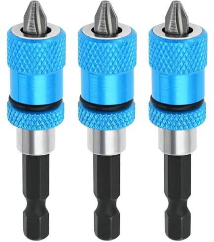 NCCHDZSW 3 pieces drywall bit drywall bit holder drywall screwdriver attachment 1/4 inch hex shank drywall attachment knob screw attachment for cordless screwdrivers and hand drills