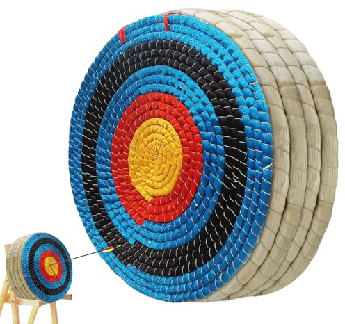 Fiita tiro con l'arco bersaglio 5 strati di paglia tiro con l'arco bersaglio, freccia bersaglio per Recurve arco Longbow o arco composto tondo freccia bersaglio per pratica di tiro di