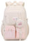 Tanou Cartable Fille Primaire et College, Respirant Sac a Dos Fille Adolescent 10 à 16 ans, Décontracté Oxford Tissu Sac d Ecole avec Petite Poche, Rose