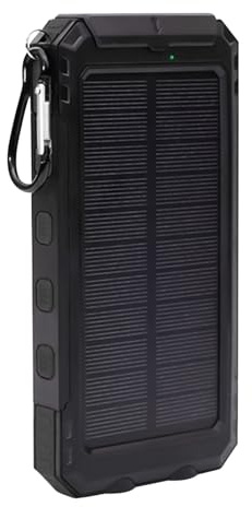 Caricabatterie Solare - Caricatore Telefono Wireless - Power Bank 20000mAh con Torcia per Campeggio Casa e Viaggio