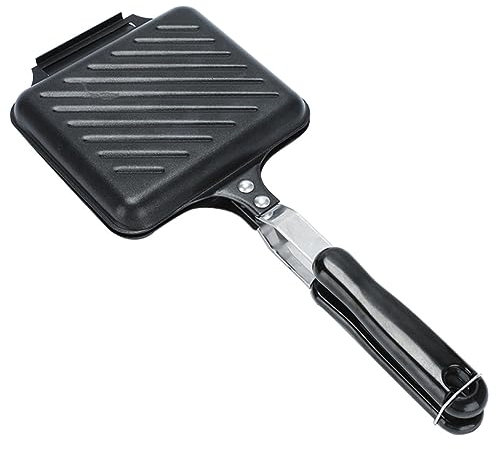 Cabilock Antihaft Sandwichmaker mit Doppelter Heizfunktion Praktische Frühstücksmaschine für Zubereitung von Toast und Sandwiches für Heimische