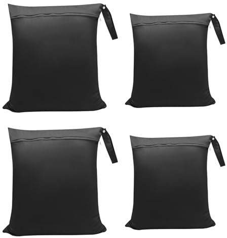 4 Pz Sacco Biancheria Sporca, Wet Bag Piscina Wash Bag
