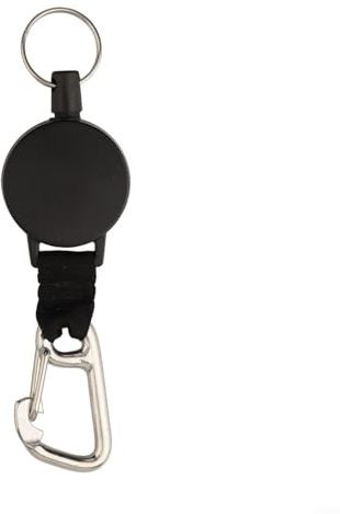 Lanière de plongée en acier inoxydable 316 réglable avec crochet rétractable pour gilet Bcd corde porte-clés pour la plongée avec tuba, la natation et la pêche sous-marine avec portée d'extension