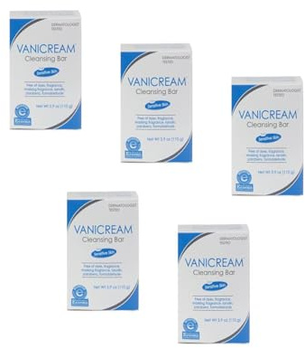 Pharmaceutical Specialties Vanicream Cleansing Bar 3.9 oz (Pack of 5)