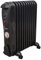 Motionperformance Essentials 2.5kW 11 Fin Oil Filled Radiator with Adjustable Thermostat, 3 heat settings & 24 Hour Timer (Black)