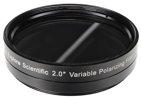 Explore Scientific Filtro polarizador variable de 2 para telescopios para Ajuste de Brillo Individual, 0310250