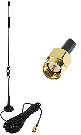 SMA 4G Antena, LTE Antenna Dual 12dBi Alto Ganancia Red Ethernet Al Aire Libre Antena Receptor Amplificador Booster para WiFi Router Banda Ancha Móvil - Antena Externa 3M Conector SMA