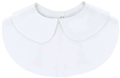 WKTRSM Women's Fake Collar Detachable White Cotton Collar Half Shirt Blouse Collars for Girls Sweaters Collarless Clothes