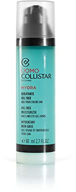Collistar Hydra Uomo Idratante Oil Free Gel Viso e Occhi ultra fresco, Idratazione immediata, protezione dalla luce blu, azione 2in1 viso e contorno occhi, per pelli miste e grasse, 80ml