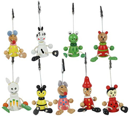 9 Stück Puppen-Fotoordner Notizhalter Visitenkartenhalter Karten-Clip Namenskartenhalter Notiz-Clip-Ständer Bild-Memo-Clip Kinder-Bildhalter Platz-Clip Kind Hochzeit