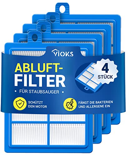 VIOKS 4 x Hepa filter dammsugare ersättning för AEG 900167768/2 HEPA13 AFS1W