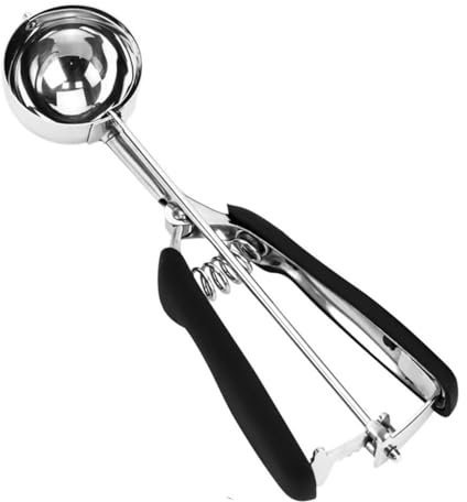 Ice Cream Scoop, 18/8 Stainless Steel Cookie Scoop for Baking, 2.6 Tbsp/42ml/1.4 oz Dough Scoop With Trigger Release - Cupcake and Ice Cream Scooper