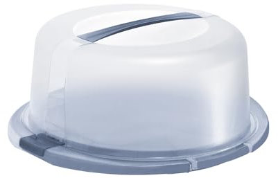 Rotho Cool & Fresh Tortenglocke mit Kühlung, Kunststoff (PP) BPA-frei, blau/transparent, (38.0 x 34.0 x 16.0 cm)