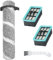 Bürstenrollenfilter-Kits, Ersatzteile für Bissell CrossWave 4202F, 4111A, 4157, 4111, 4109, 4088 Bodenreiniger, 1 Bürstenwalze, 2 HEPA-Filter