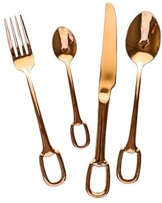 Silverware Flatware Cutlery Set, 4/16/24/32/40/48 Pieces 304 Stainless Steel Mirror Rose Gold Cutlery, Forks and Spoons for Home, Restaurant and Hotel,Rose Gold-40 Pieces (Rose Gold 32 Pieces for 8)