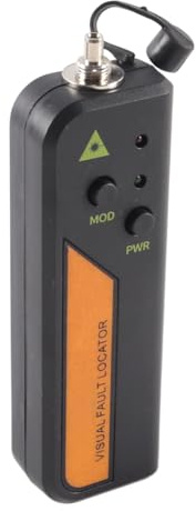 Ausi 20MW Fiber Optic Visual Fault Locator – Red Light Pen with 2.5mm Universal Connector (FC/SC/ST Compatible, Portable Tester with Storage Bag)