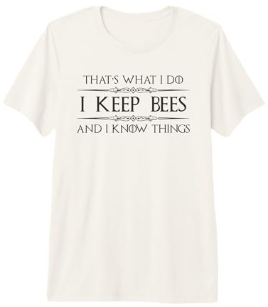 Beekeeper Gifts | I Keep Bees and I Know Things Beekeeping Premium T-Shirt