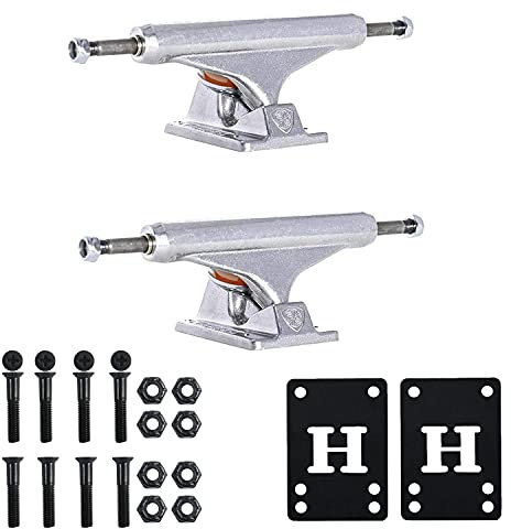 INDEPENDENT Skateboard Trucks Mids Silver 149 (8.5) + Risers & Hardware Kit