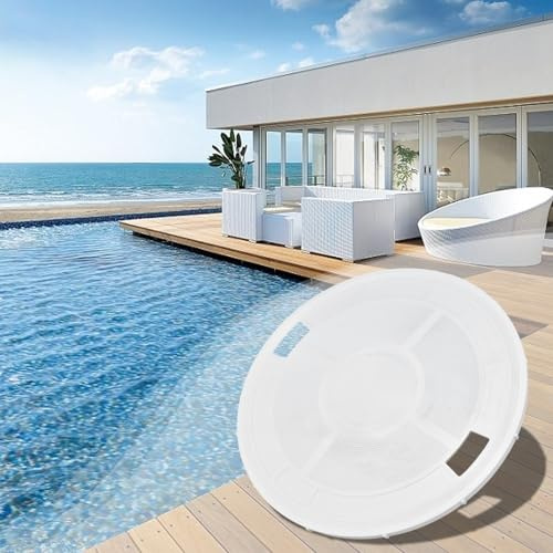 Pool Skimmer Cover Plate, Plastic Pool Filter Cover Lid 23cm Diameter Pool Skimmer Lid Pool Parts for PENTAIR Reliable Convenient Practical Easy Replaceable Filter