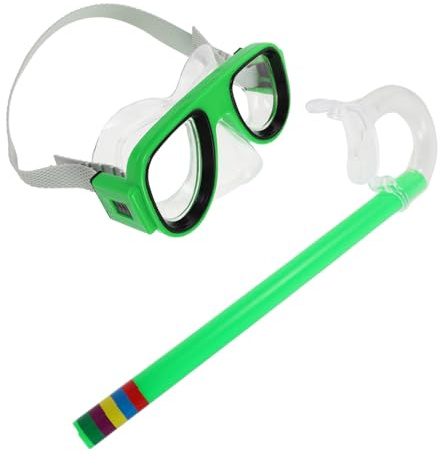 BESPORTBLE Masque de Natation Junior avec Tuba Silicone Alimentaire Anti-buée et Anti-Fuite Vue Large et Ajustable Équipement de Plongée Sécurisé pour Garçon Fille