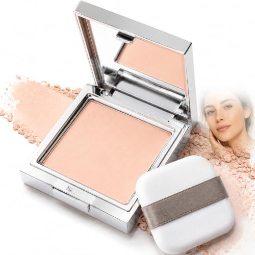 Ivory Beige Pressed Setting Powder Compact, Matte Face Powder | Lightweight matte pressed powder with oil control, soft blur finish and included puff for smooth everyday makeup application.