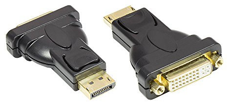 Good Connections Câble de Connexion Mini écran Noir DisplayPort vers DVI Adapter Noir