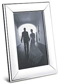Georg Jensen Modern Picture Frame 10 x 6 Photo - Mirror Polished Stainless Steel - Magnetic Opening with Built In Stand -15 x 20 cm - Small