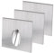 Faretto da incasso a LED, lampada quadrata LED da parete, per scale, corridoi, verande, cantine, lampada da terra, 1 W, CA 100-245 V, Alluminio, Bianco freddo, 3 Pack, LED