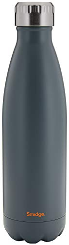 Smidge Reusable Water Bottle 500ml, Leakproof Double Wall Stainless Steel, Insulated Vacuum Flask 12 Hours Hot & 24 Cold, BPA-Free, No Metallic Taste