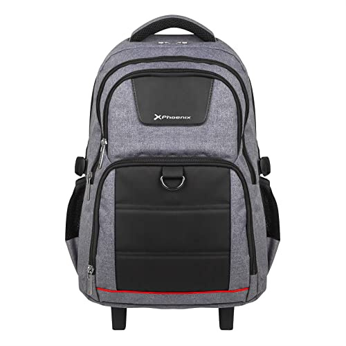Phoenix Sac à dos trolley à roulettes pour ordinateur portable jusqu'à 17 pouces