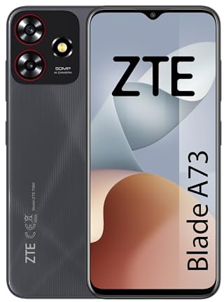 ZTE Smartphone Blade A73 (16,56cm (6,6 Zoll) HD+ Display,LTE, 4GB RAM und 128GB interner Speicher, 50MP Hauptkamera und 5MP Frontkamera, Dual-SIM Nano, Android 13) schwarz