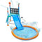 Plum Play Water Splash Station Outdoor Garden Water Play Set with Climbing Frame and Slide with Splash Pad and Sprinklers