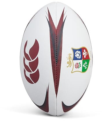 Canterbury Adult Unisex British & Irish Lions Mentre Sponsor Rugby Ball | Official British & Irish Lions Licensed Product Rugby Ball, White, One Size